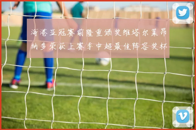 海港亚冠赛前隆重颁奖维塔尔莱昂纳多荣获上赛季中超最佳阵容奖杯